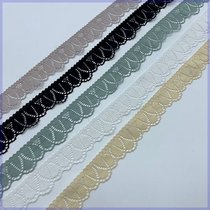 Lace Hollowed-out Lace New 2 5cm elastic small side lace lace lace straight DIY wedding dress accessories waistline pants head