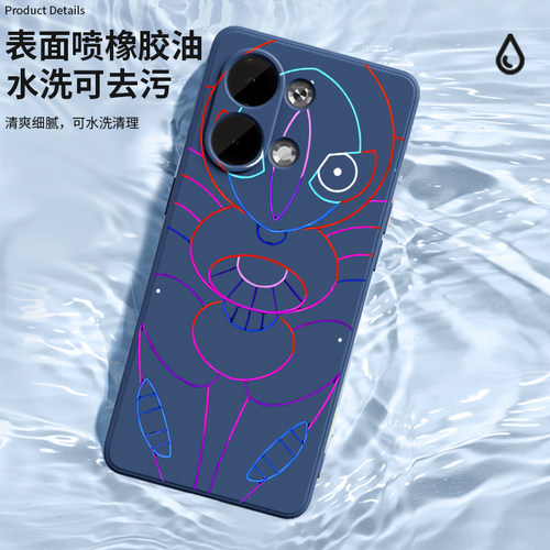 宝可梦oppoK11手机壳一加ACE2V简约vivoS17洛托姆iqoo8pro适用FindX5新款reno10液态X100硅胶neo7创意6卡通潮 - 图2