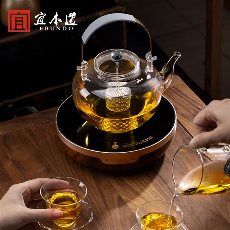 银落九天星空提梁煮茶壶家用x耐高温高硼硅玻璃茶壶电陶炉泡煮茶
