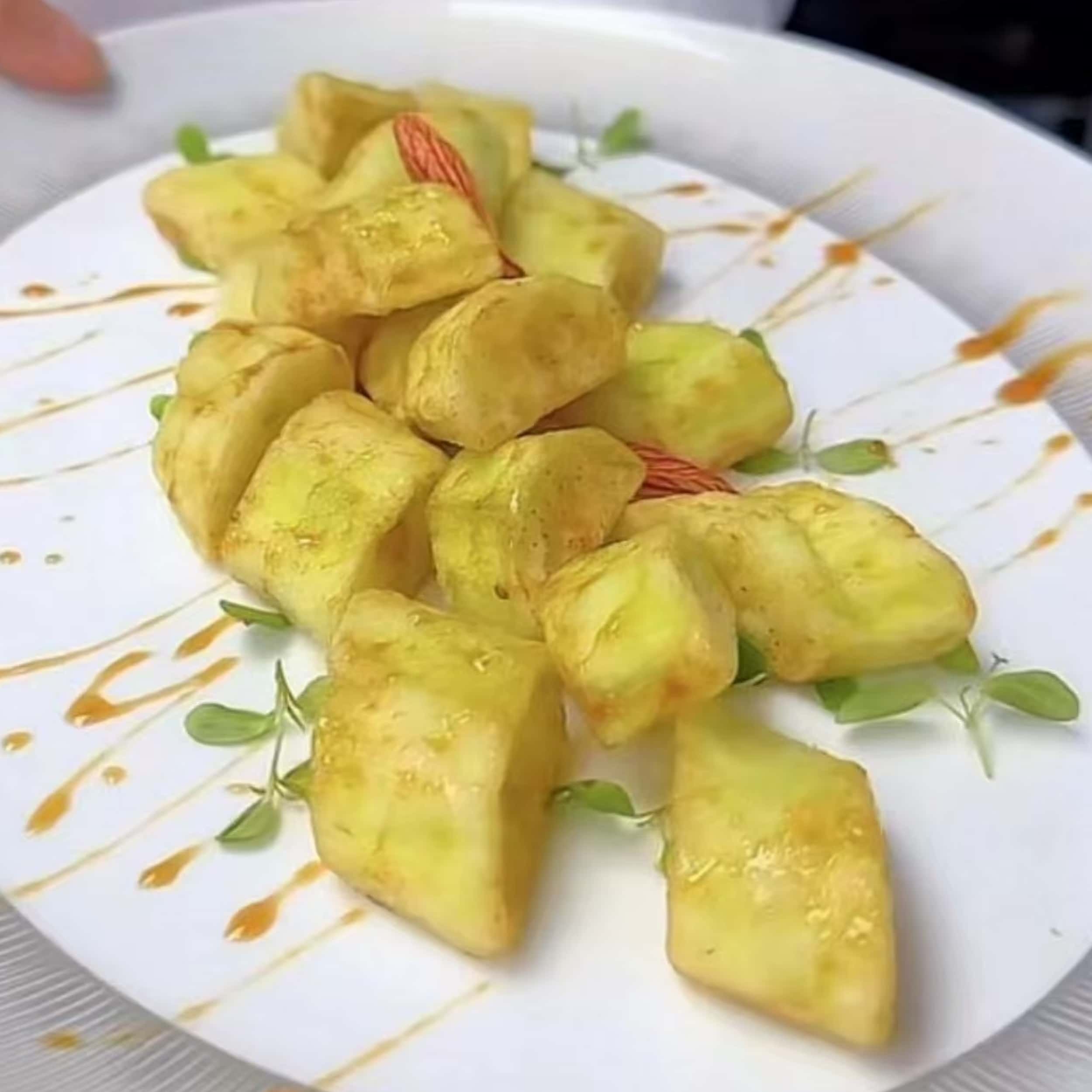 优铭冰川茄子脆皮裹粉油炸小吃230g酒店餐厅特色菜私房菜商用食材,淘宝优惠券,粉丝福利购,淘宝优惠卷