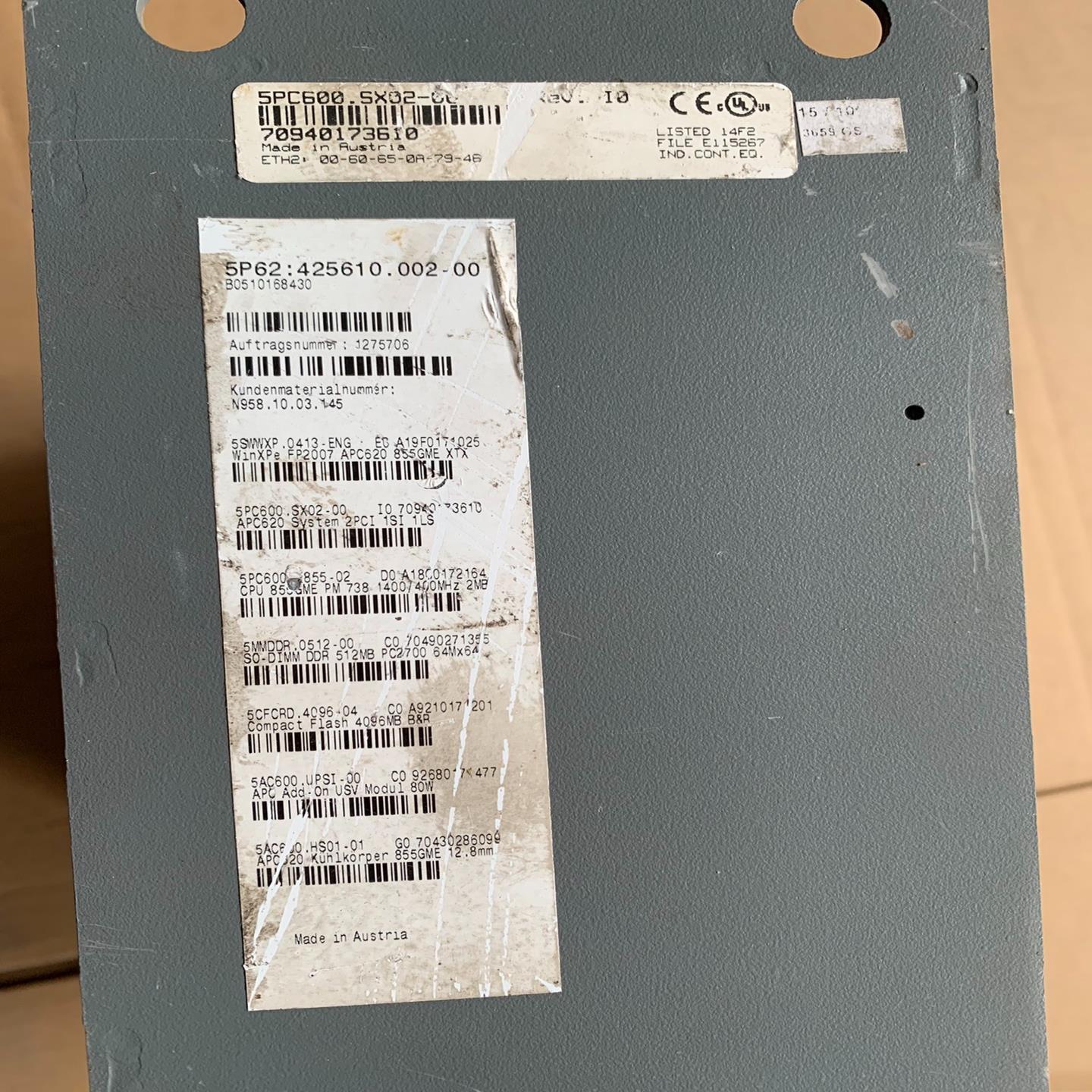 议价贝加莱5PC600SX02-00 5PC600X88-0 - 图1