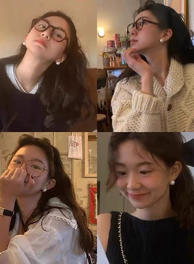 珍珠耳钉耳环RONERAI珍珠百搭女