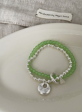 新中式手串手链珠子古风合金女