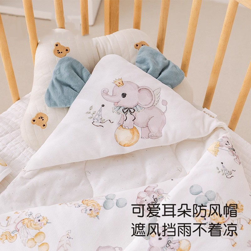 德国新生婴儿抱被宝宝秋冬纯棉加厚A类桑蚕丝包被产房四季盖被,淘宝优惠券,粉丝福利购,淘宝优惠卷