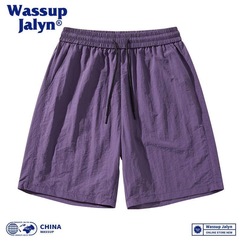 WASSUP JALYN速干冰丝跑步运动短裤男女夏季薄款休闲宽松五分裤子,淘宝优惠券,粉丝福利购,淘宝优惠卷