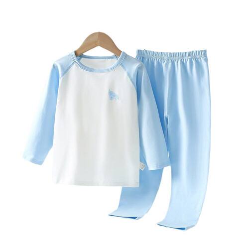 新品秋冬莱卡5A家居套装保暖内衣套装插肩满印时尚女童棉毛衫 - 图3