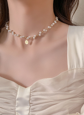 珍珠款复古轻奢气质高级感项链