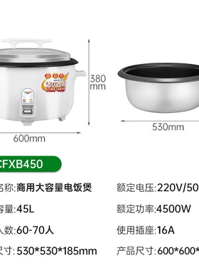 意黛斯(YIDAISI)商用大容量电饭