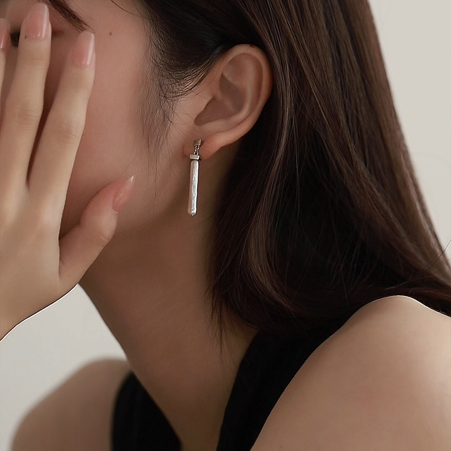 珍氏珠宝天然淡水珍珠耳钉女款 异形巴洛克时尚精致长款耳环耳饰,淘宝优惠券,粉丝福利购,淘宝优惠卷