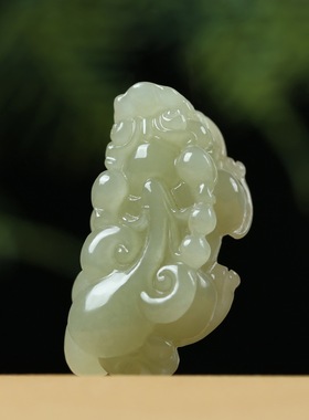 天然和田玉貔貅吊坠男女款本命年招财转运挂件玉坠玉佩护身符项链