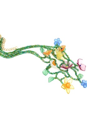 欧美小众锁骨链手工编织