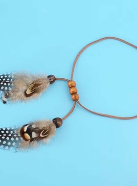 非洲印度第安人羽毛臂环臂链装饰波西米亚旅游手饰演出饰品