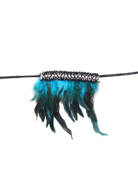 万圣节羽毛珍珠手腕手环手链