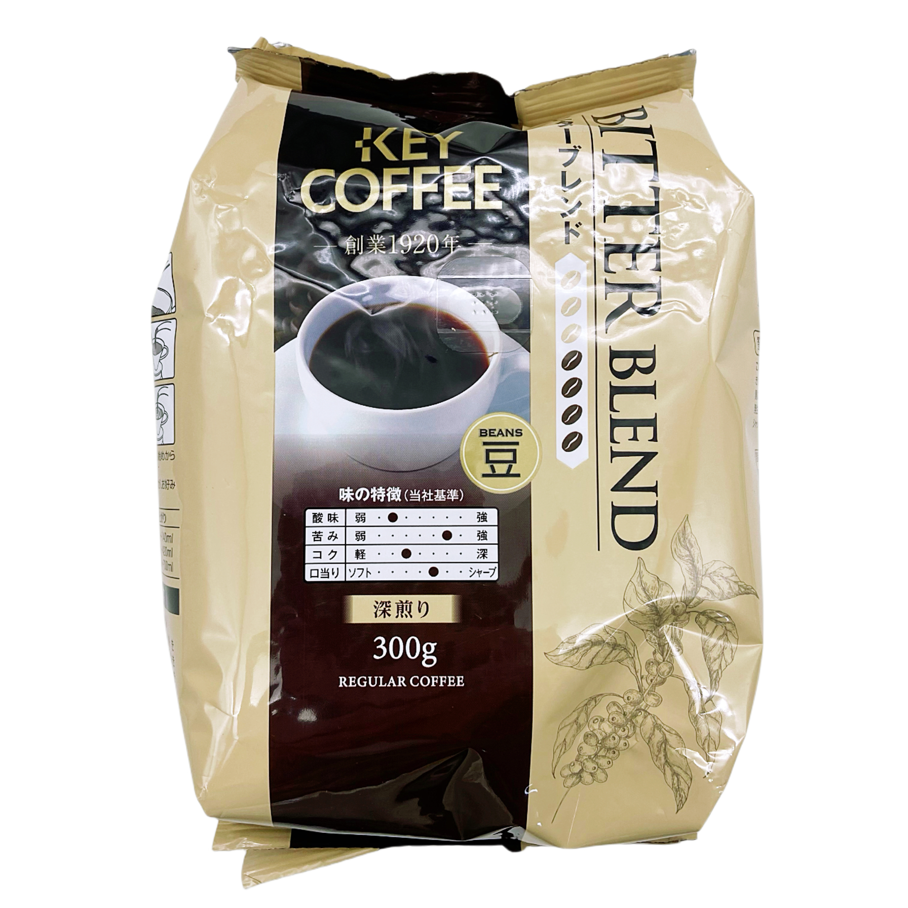 KEYCOFFEE 曼巴烘焙咖啡豆360g日本进口中度烘焙焙煎手冲美式临期 - 图3