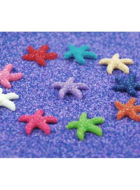 5/10/20pcs Mini Resin Cute Multicolor Miniature Sea Star Tan