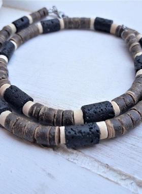 Mens Beaded necklace Necklace African Necklace Surfer