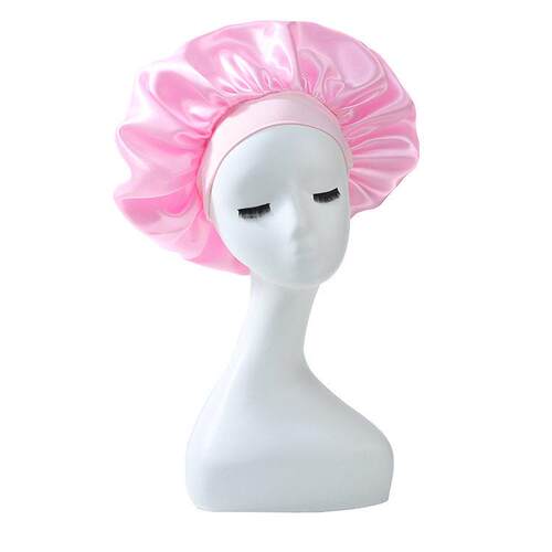 Baby Silky Satin Bonnet Sleep Cap Children Girl Night Turban - 图0