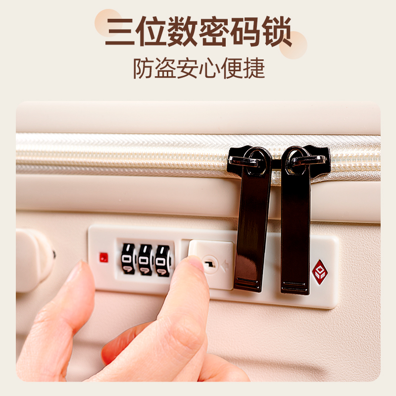 回力宽拉杆行李箱20寸女小型耐用24新款旅行箱登机箱密码皮箱子男 - 图1