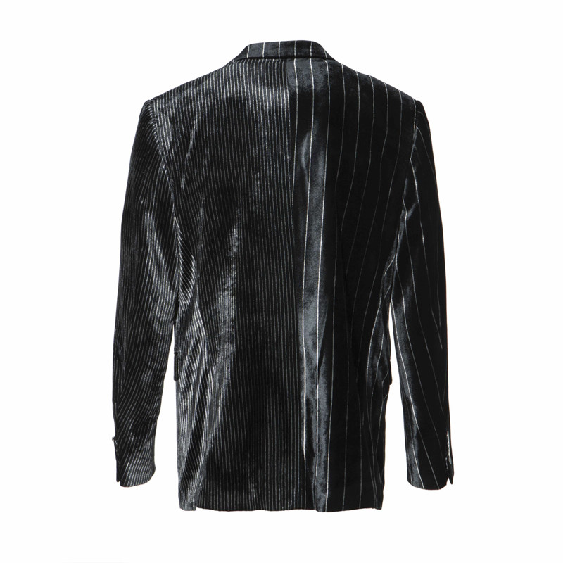 RARE威雅男装奥莱秋冬男士商务绅士款黑色宽窄竖条拼接单西,淘宝优惠券,粉丝福利购,淘宝优惠卷