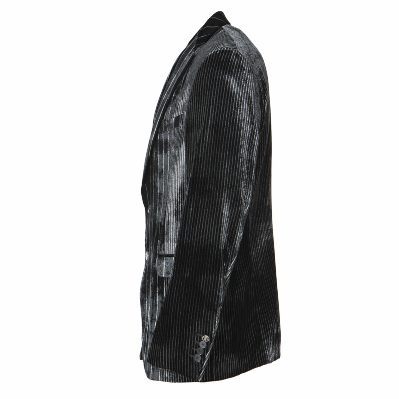 RARE威雅男装奥莱秋冬男士商务绅士款黑色宽窄竖条拼接单西,淘宝优惠券,粉丝福利购,淘宝优惠卷