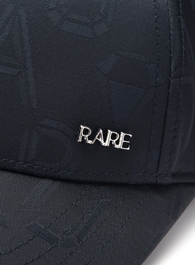 RARE威雅帽子 春夏LOGO标识藏青色提花棒球帽