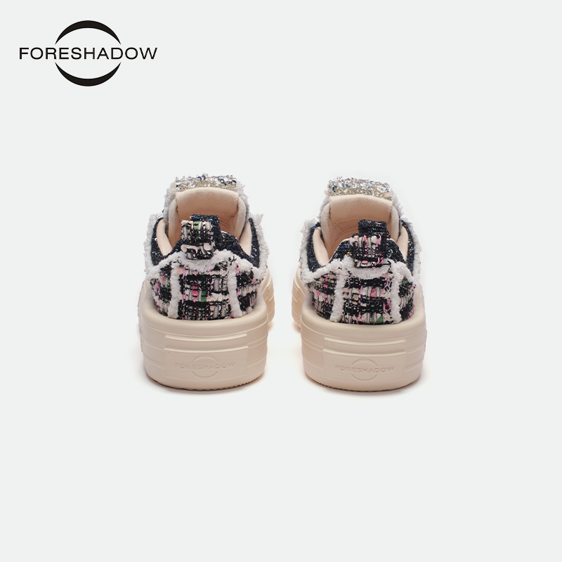 【限时返场】FORESHADOW“Double-Uni1.0 25春新品黑莓厚底帆布鞋