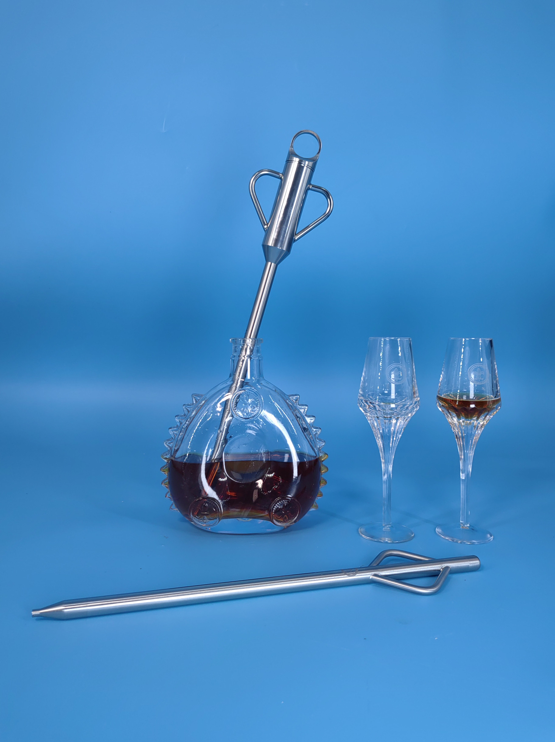 路易十三吸酒器洋酒吸酒器XO取酒分酒针管不锈钢吸酒枕头夜店酒吧