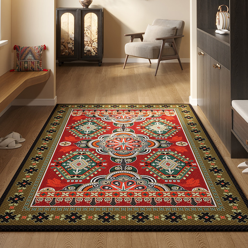 民族风地垫入户门垫玄关大门口进门脚垫防滑除尘地毯复古风门毯垫,淘宝优惠券,粉丝福利购,淘宝优惠卷