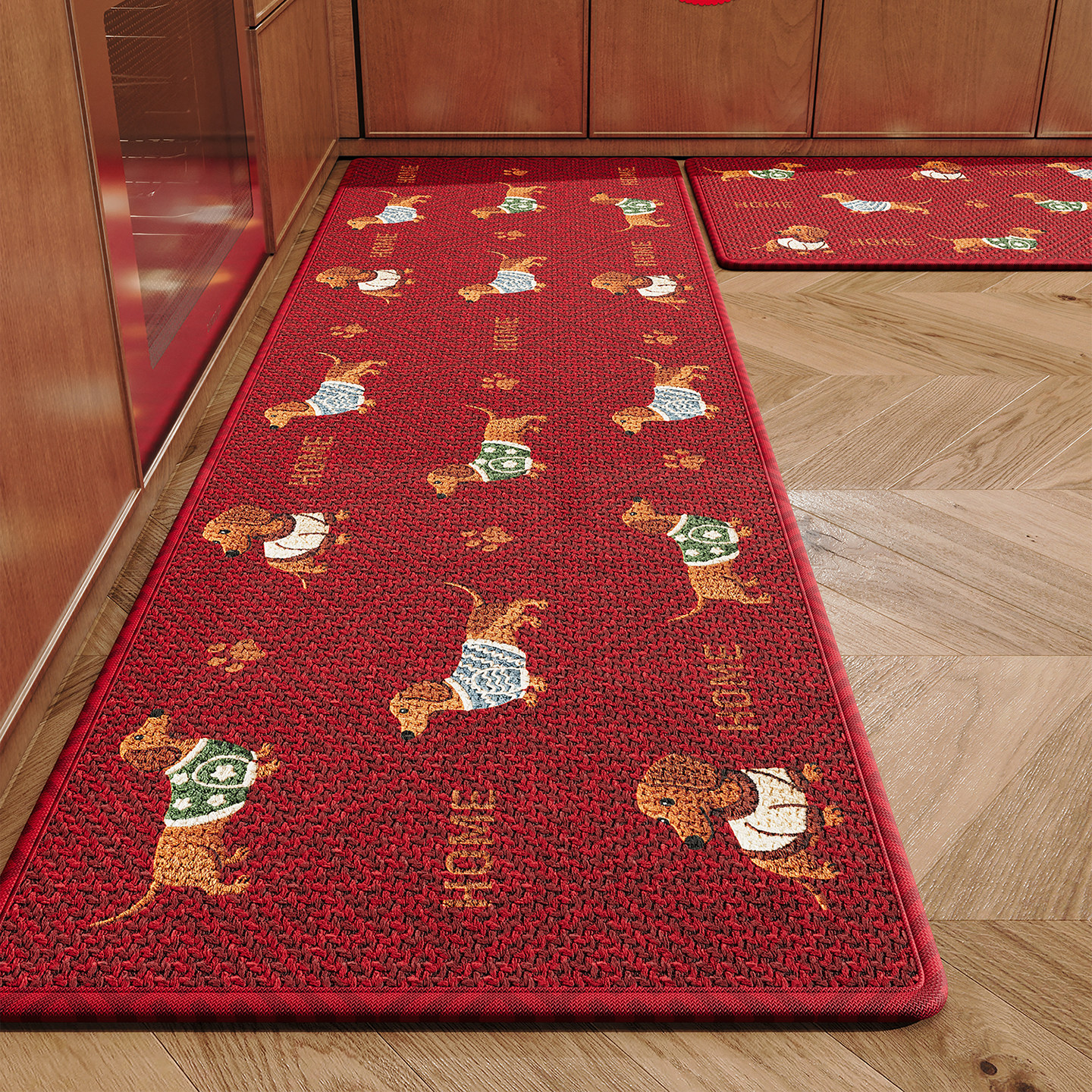 防滑脚垫卡通小马厨房地垫子高级感家用长条吸水速干耐脏免洗地毯,淘宝优惠券,粉丝福利购,淘宝优惠卷