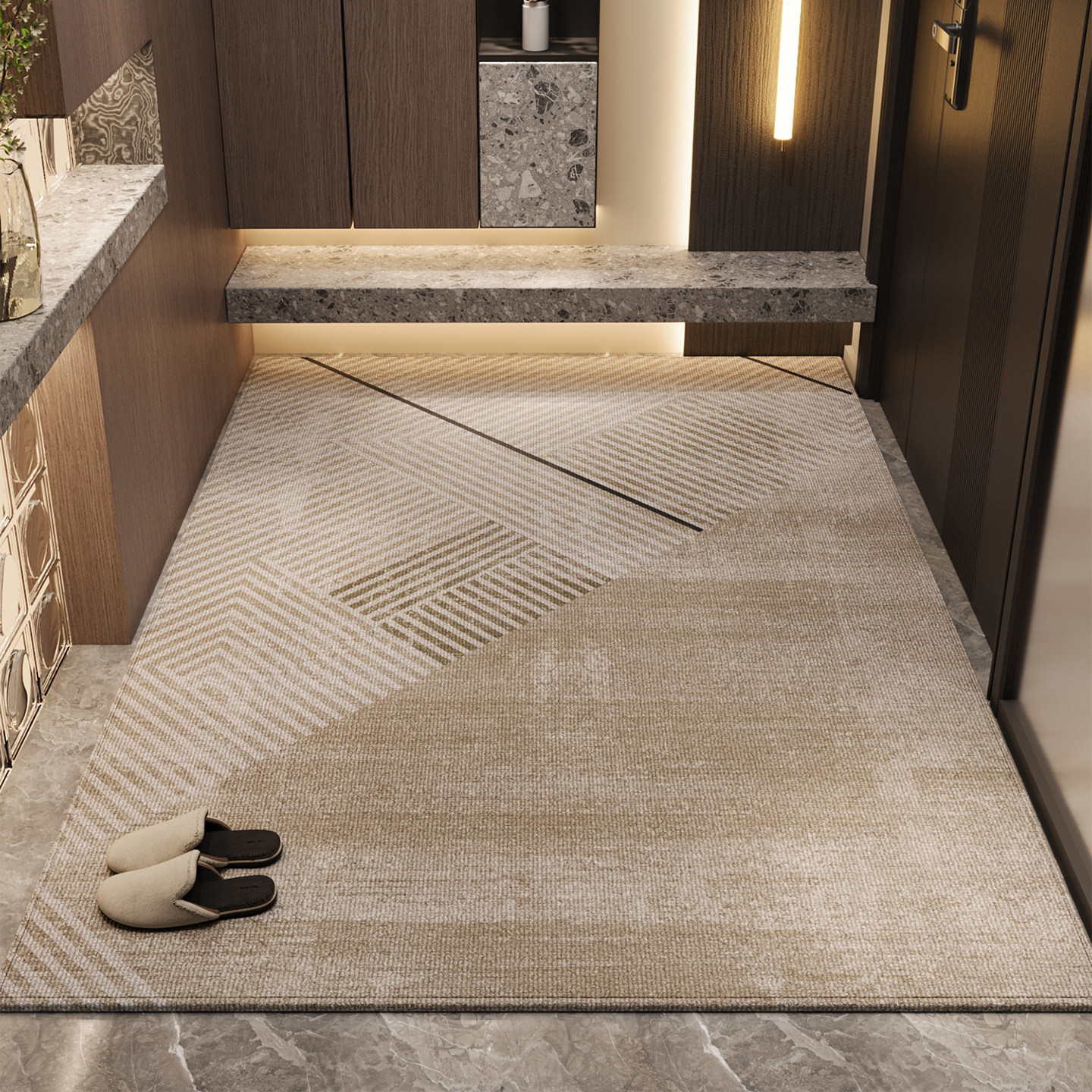 入户门地垫进门防滑脚垫高级感玄关门口耐脏除尘免打理可裁剪地毯,淘宝优惠券,粉丝福利购,淘宝优惠卷