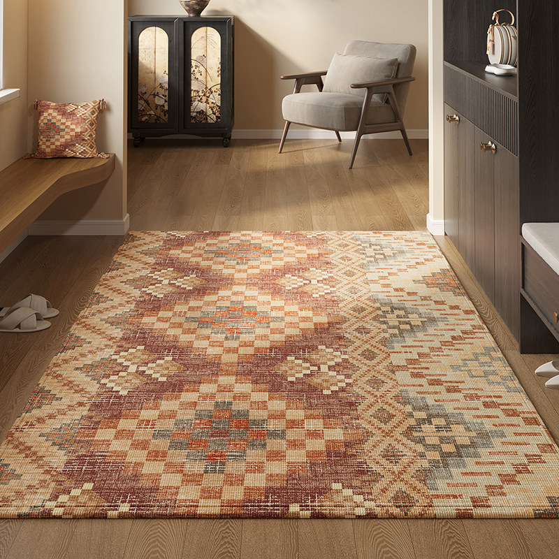 入户门地垫民族风大门口进门防滑脚垫耐脏免洗家用玄关地毯美式风,淘宝优惠券,粉丝福利购,淘宝优惠卷