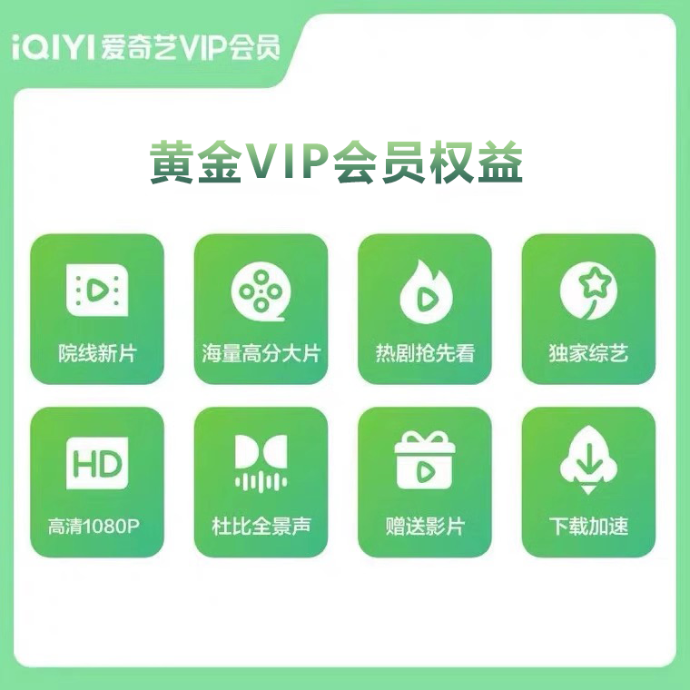 【直充秒到账】爱奇艺会员vip7天周卡月卡年卡12个月爱艺奇会员-图1