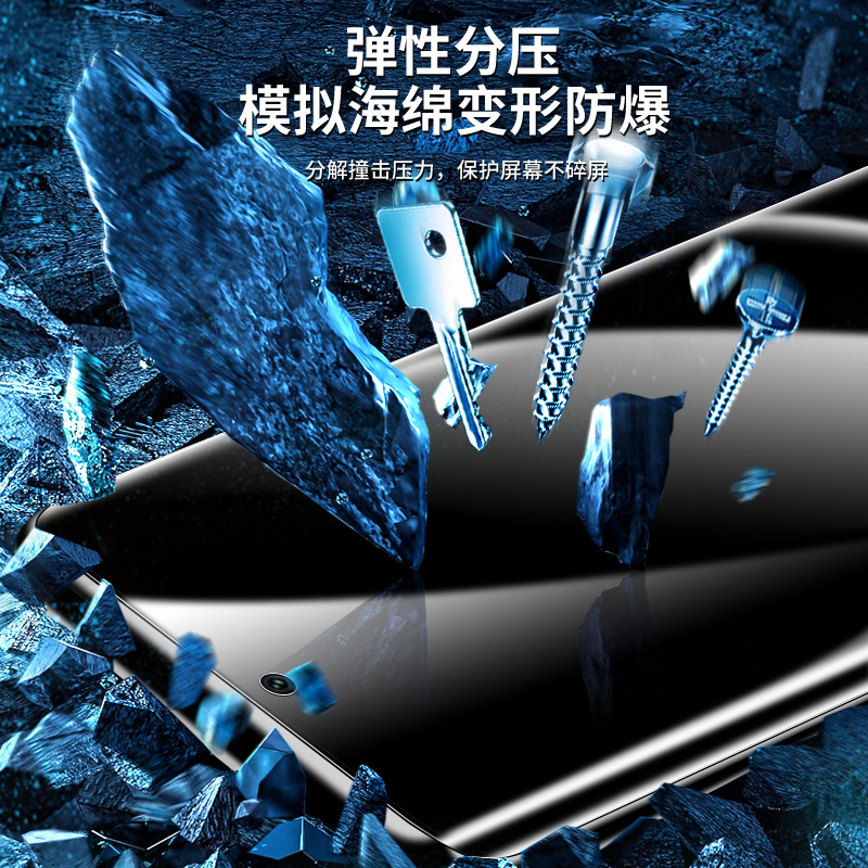 适用小米cc9pro手机膜全屏覆盖防摔xiaomicc9防窥膜全包边防爆保护cc9e钢化水凝膜高清M1904F3BT防偷窥防指纹-图3