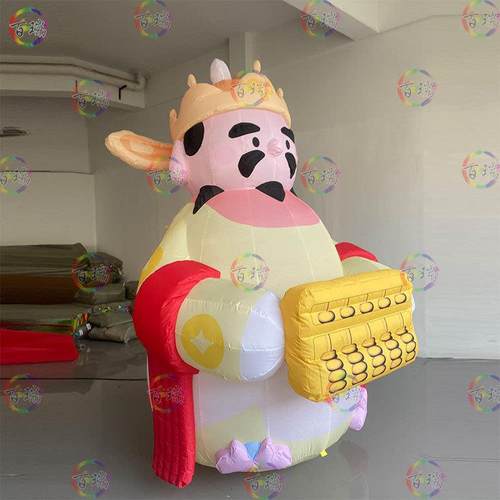 充气卡通大型开业门头节日氛围装饰财神爷门头装饰打卡模型道具 - 图2