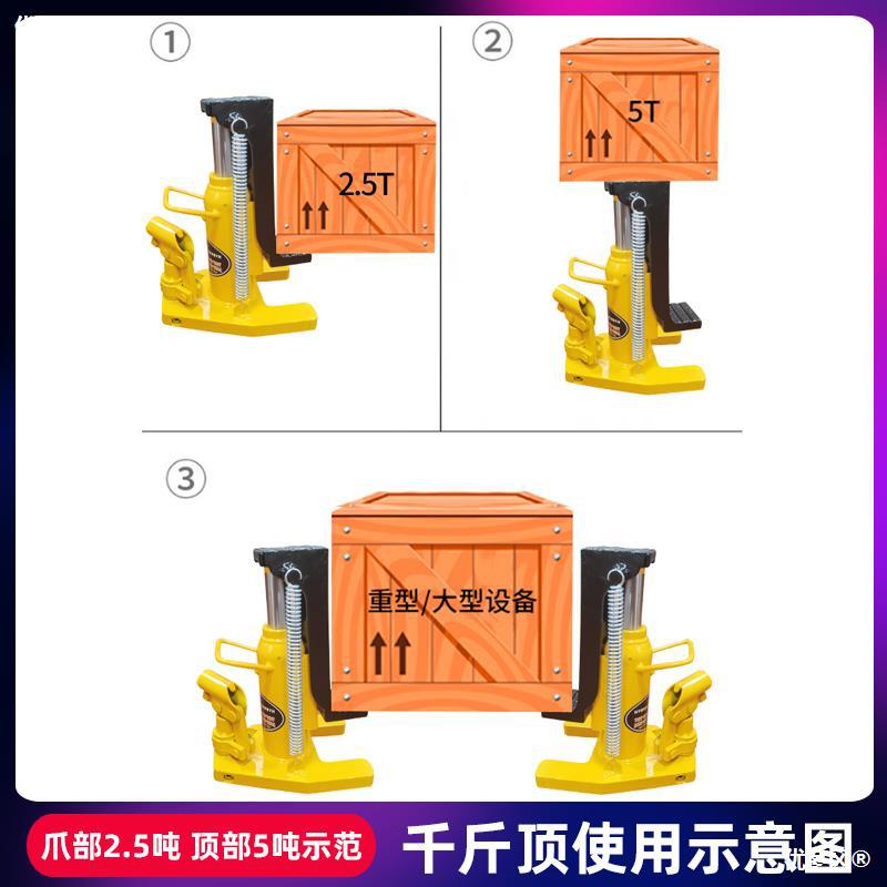 mhc2.5爪式千斤顶型液压鸭嘴式起道器rs101530型号油压千斤顶---- - 图2