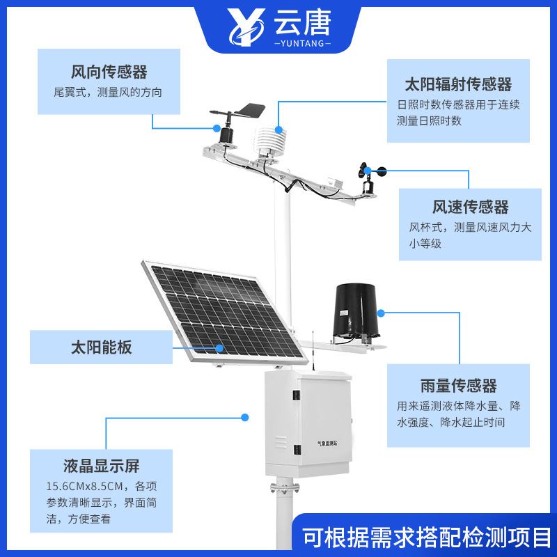 校园自动气象站无线自动气象站智能气象站小型气象自动监测站 - 图0