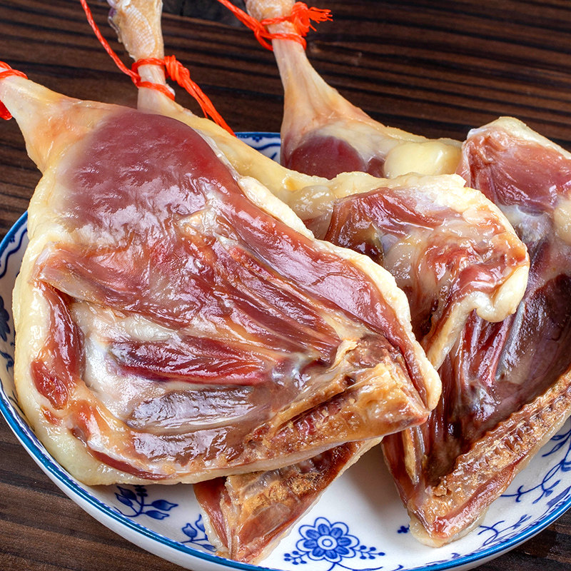 风干腊鸭腿江西特产赣南农家自制板鸭日晒咸味土鸭腿特色腊味食材