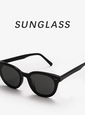 时尚小圆框板材墨镜女高级感户外