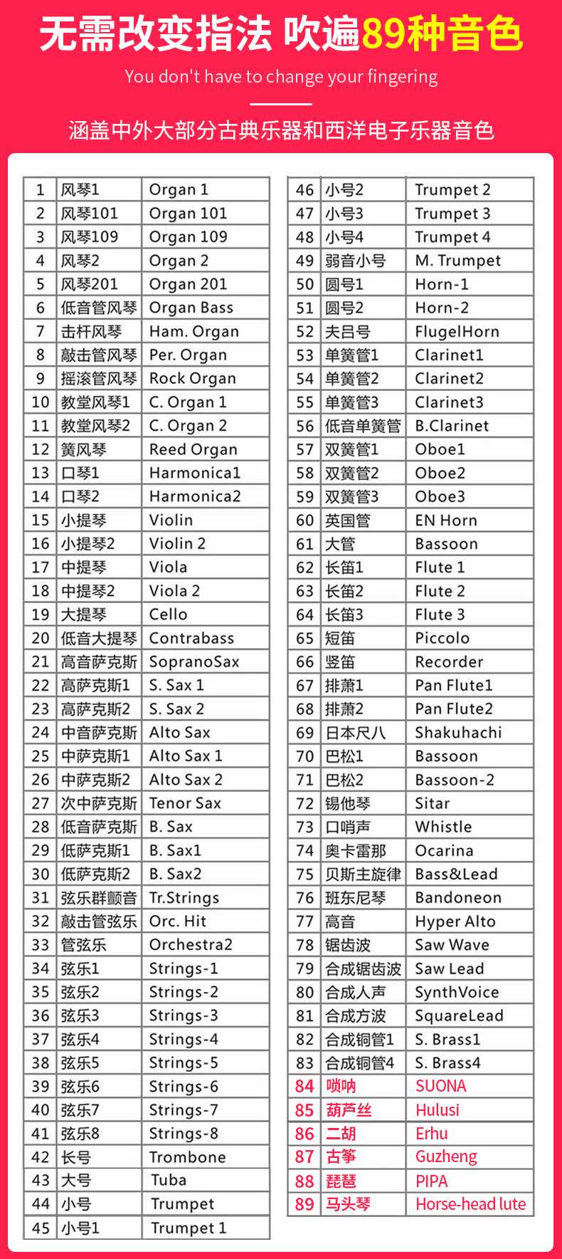 新款音搭档i9i8电子吹管葫芦丝笛子电萨克斯乐器电吹管乐器大全雅 - 图2