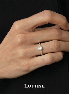 LOPHNE纯银开口戒指多色百搭