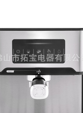 家用咖啡机 半自动意式滴压力蒸汽小型浓缩LED显示屏