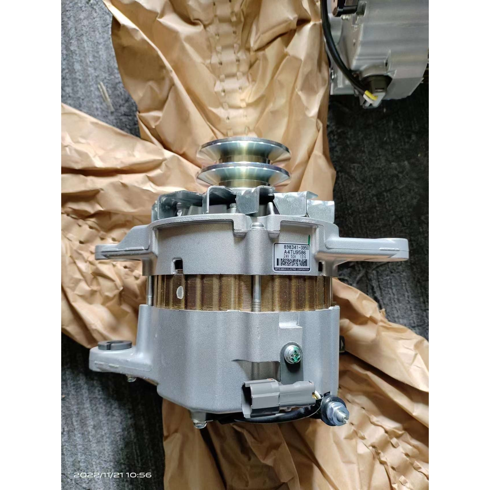 五十铃发电机A4TU9586.898341-3950.五十铃6WG1发电机.五十铃原装-图3