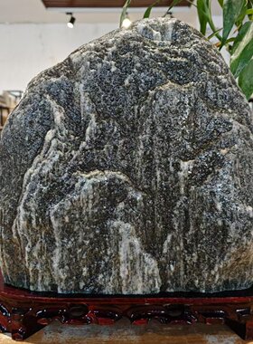 天然原石无泰山石敢当字款靠山石