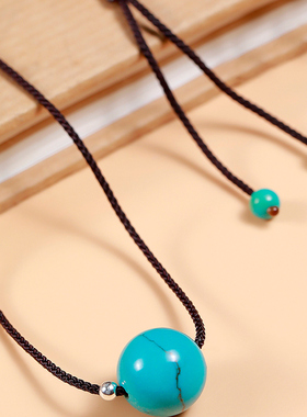 绿松石项链吊坠原创设计