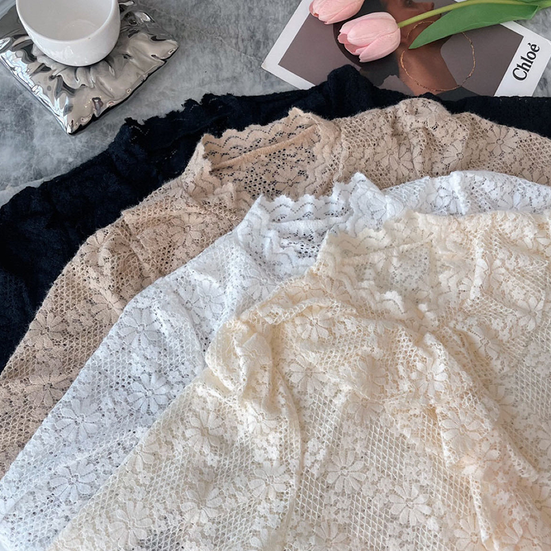 女士内搭长袖镂空打底衫