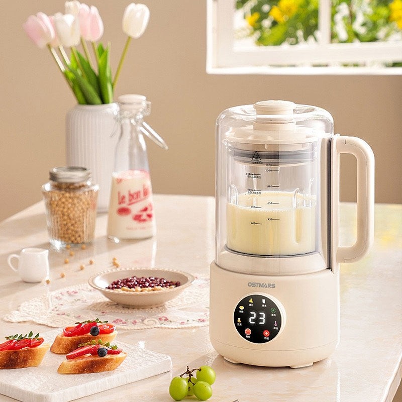 德国OSTMARS豆浆机双层隔罩轻音破壁机家用全自动小型1-3人多功能,淘宝优惠券,粉丝福利购,淘宝优惠卷