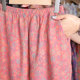 Summer double-sided jacquard thin colored pajama pants pure cotton