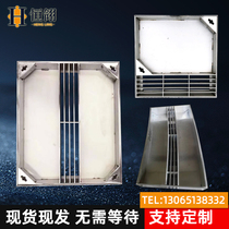 304 stainless steel inspection well stormwater outlet 201 Bilateral drainage invisible well cover with manhole cover leak overhaul manhole cover