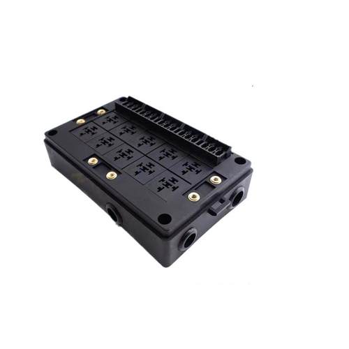 十五路自由组合继电器盒小型汽车控制盒插片式汽车保险丝盒 - 图0