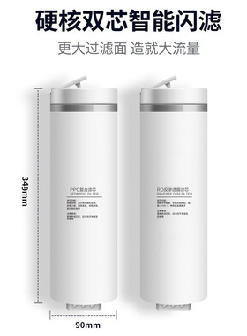 800G双出水反渗透净水器家用直饮机厨房自来水过滤RO纯水机净饮